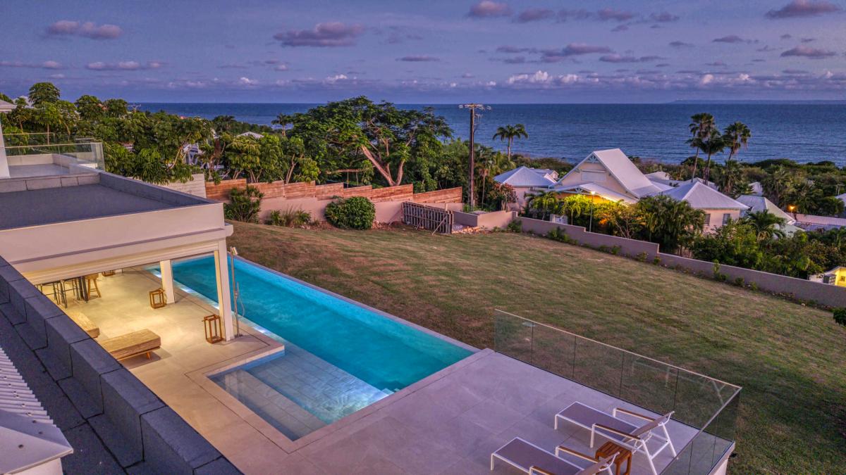 63.Location villa de luxe piscine vue mer Ste Anne Guadeloupe_Coucher du soleil